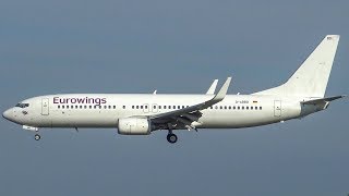 Eurowings Boeing 737-86J D-Abbd Landing At Hamburg