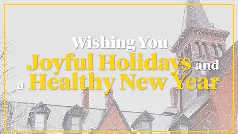 Happy Holidays 2021 from UVM