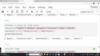 Basic tutorial of python | Lecture -3 | Access  List item  | Range of index 