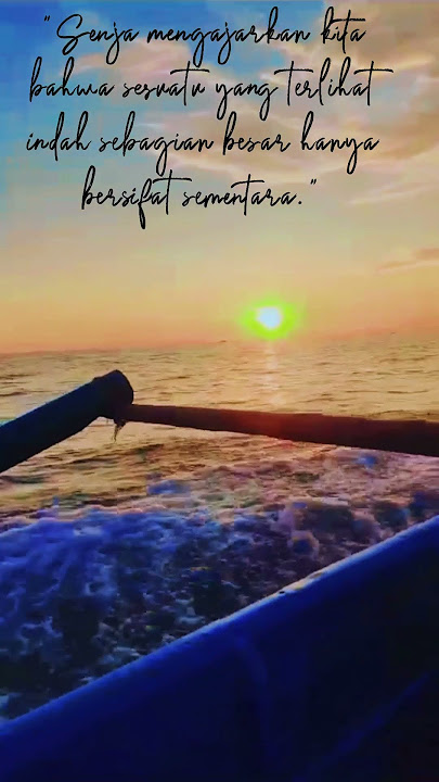 Senja di tengah laut🌊🌊