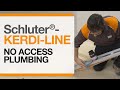 Schluter®-Systems-No Access Plumbing Demonstration with KERDI-LINE