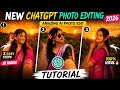 New ChatGPT Photo Editing Tutorial 2026 | Amazing AI Photo Edit | Viral Sunset Selfie Editing