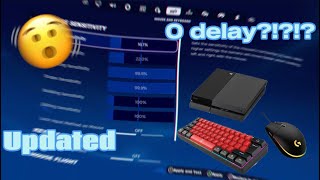 how to remove input delay on console keyboard & mouse (ps4/ps5)