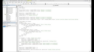 Microsoft Excel VBA code for Level 1 of Ranger Quest