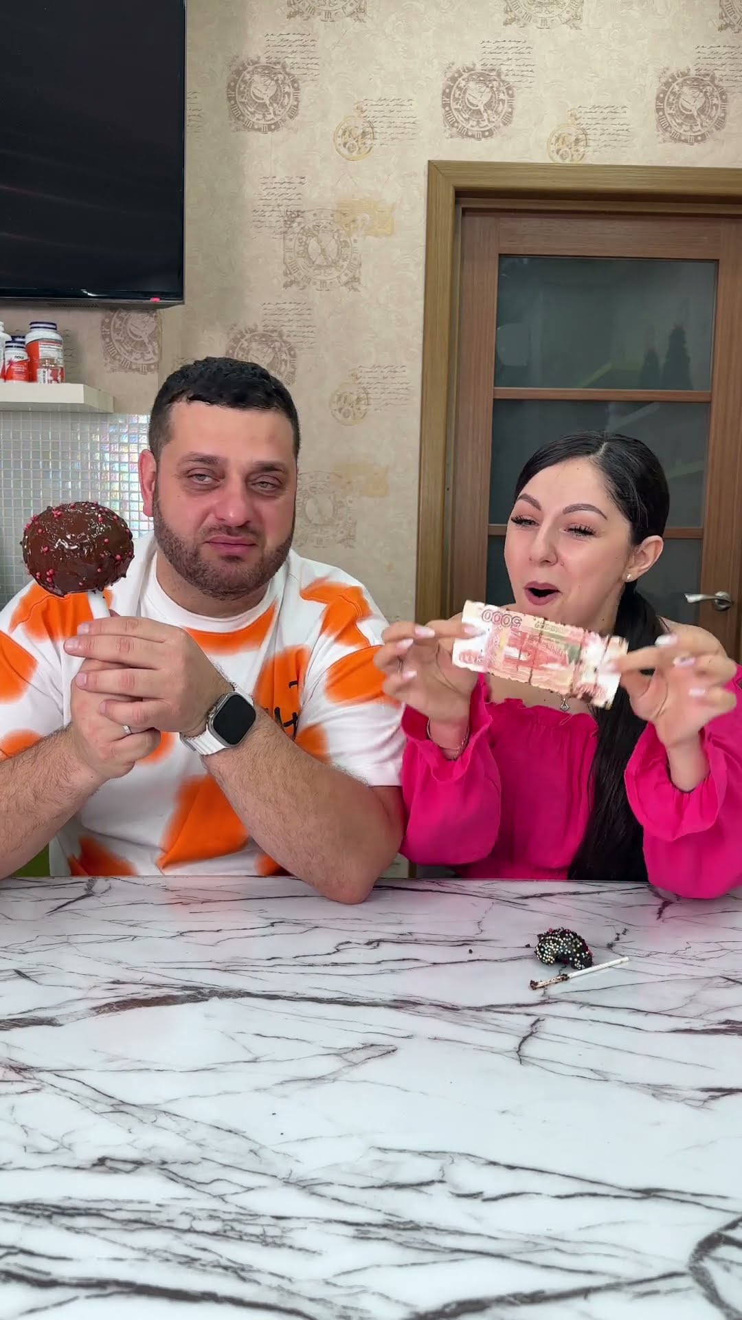 OMG A surprise in cake!? #shorts Best video by MoniLina