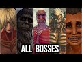 Attack on titan wings of freedom  all bosses with cutscenes and ending