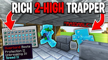 How to make *RICH* 2-high trappers Raidable! | Minecraft HCF