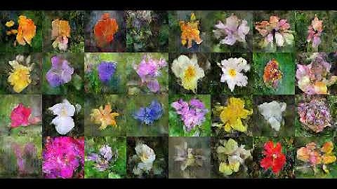 Flowers after 50hrs of HyperGAN training!