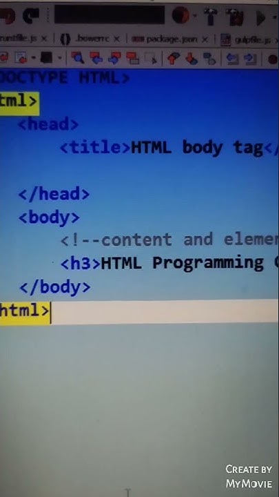 use body tag in HTML5 and CSS3 - YouTube