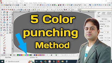 How To Do Color Wise Punching | 5 Needle Punching Method | Shree Shiv Design Gallery | Amrish Virani