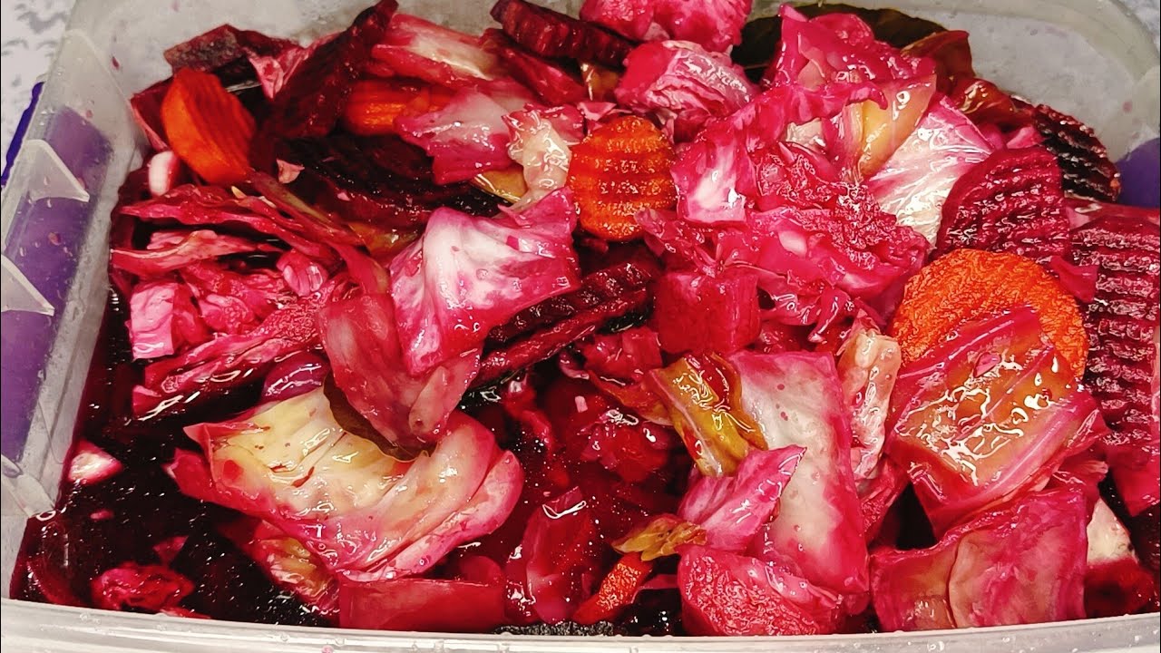 ИММУНИТЕТ КУТАРАДИГАН САЛАТ /Қизил лавлаги ва карамли салат тайёрлаш. Салат со свёклой и капустой😋🤤