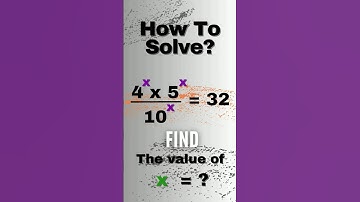 Solve For X #shorts #short #maths #exponents #exponential #mathematics #math #mathstricks #olympiad