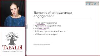 AUE2601 - Topic 1 - Assurance and Non-assurance Engagements