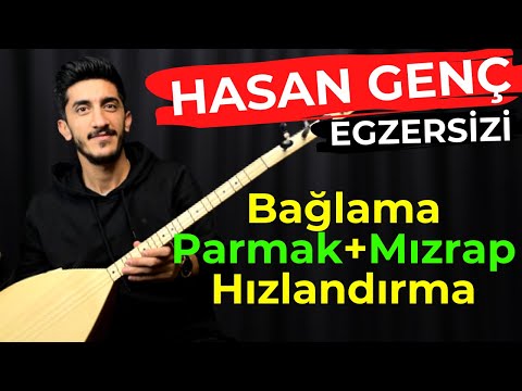 BAĞLAMA PARMAK HIZLANDIRMA ve AÇMA EGZERSİZLERİ | Kısa Sap Saz Parmak Açma Egzersizi @HasanGenc