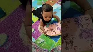 belajar mengenal hewan di soft book#bayi3bulan  #shortvideo#softbook screenshot 1