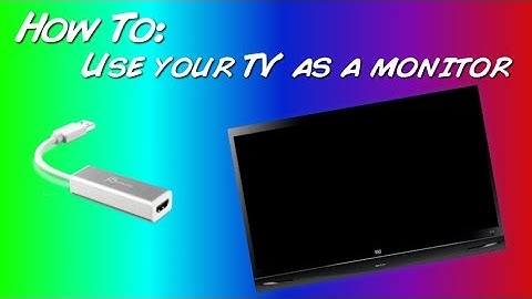 HOW TO USE A J5CREATE TO USE YOUR TV AS A 2ND MONITOR