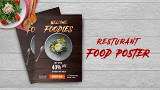 How To Design Restaurant Food Poster Design In Adobe Photoshop CC