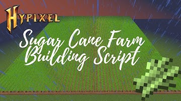 Hypixel Skyblock Sugar Cane Farm Building Script Showcase