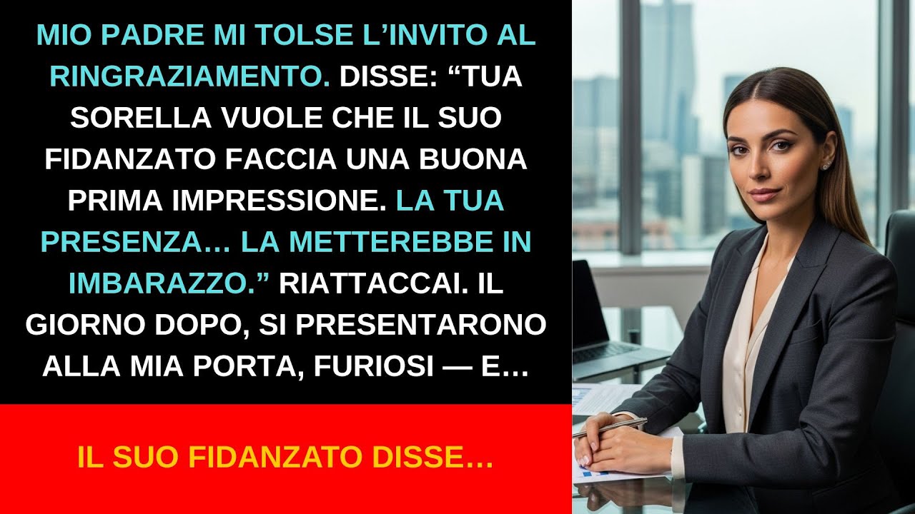 Mio padre mi tolse l'invito al Ringraziamento per 