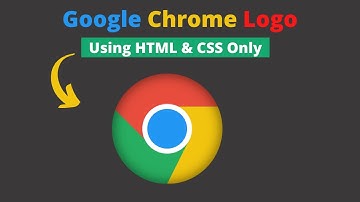 How To Create Google Chrome Logo using HTML& CSS ||  Pure CSS Logo