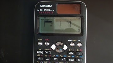 Matrices con la Calculadora Casio FX-991 SPX Iberia Classwiz