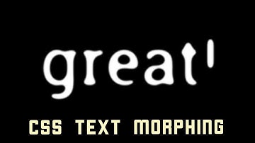 CSS text morphing - how its that done?