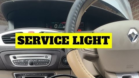 HOW TO RESET SERVICE LIGHT RENAULT SCENIC - RENAULT SCENIC SERVICE DUE RESET - RENAULT SERVICE RESET