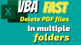 VBA code delete file PDF in multiple folders-Very Easy