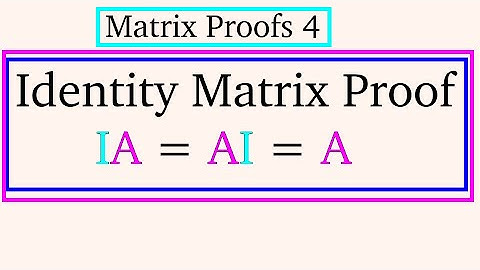 Matrix Proofs 4