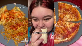 what I eat in a day as a fat person | tiktok compilation