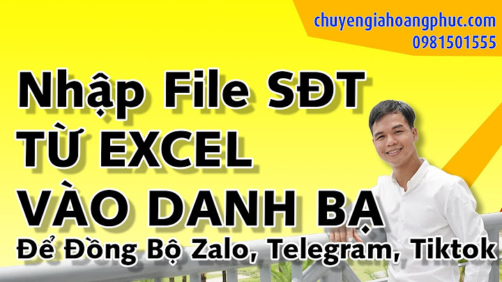 Đồng bộ hóa danh bạ vào gmail