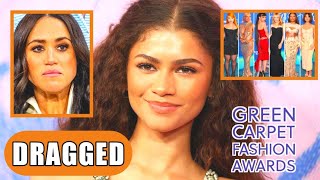 Meghan DRAGGED OFF Green Carpet Fashion Award Stage By Zendaya After He Showed UP UNINVITED