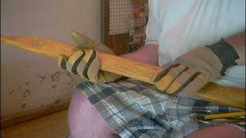 Osage Bow From Scratch Part 12, Long String Tillering