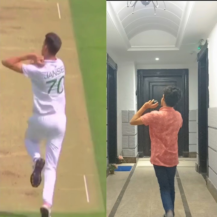Marco Jansen Bowling Copy 👀🤩! || #shorts #cricket #youtubeshorts #shortsfeed
