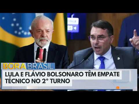 BTG Nexus: Lula e Flávio Bolsonaro empatam em pesquisa eleitoral | Bora Brasil