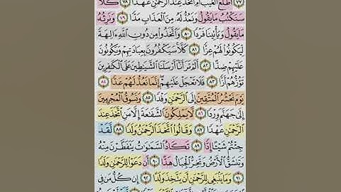 تيسير حفظ سورة مريم بالتكرار الوجة السابع الايات (77-95) مكرر 5 مرات بصوت الشيخ عبد الباسط عبد الصمد