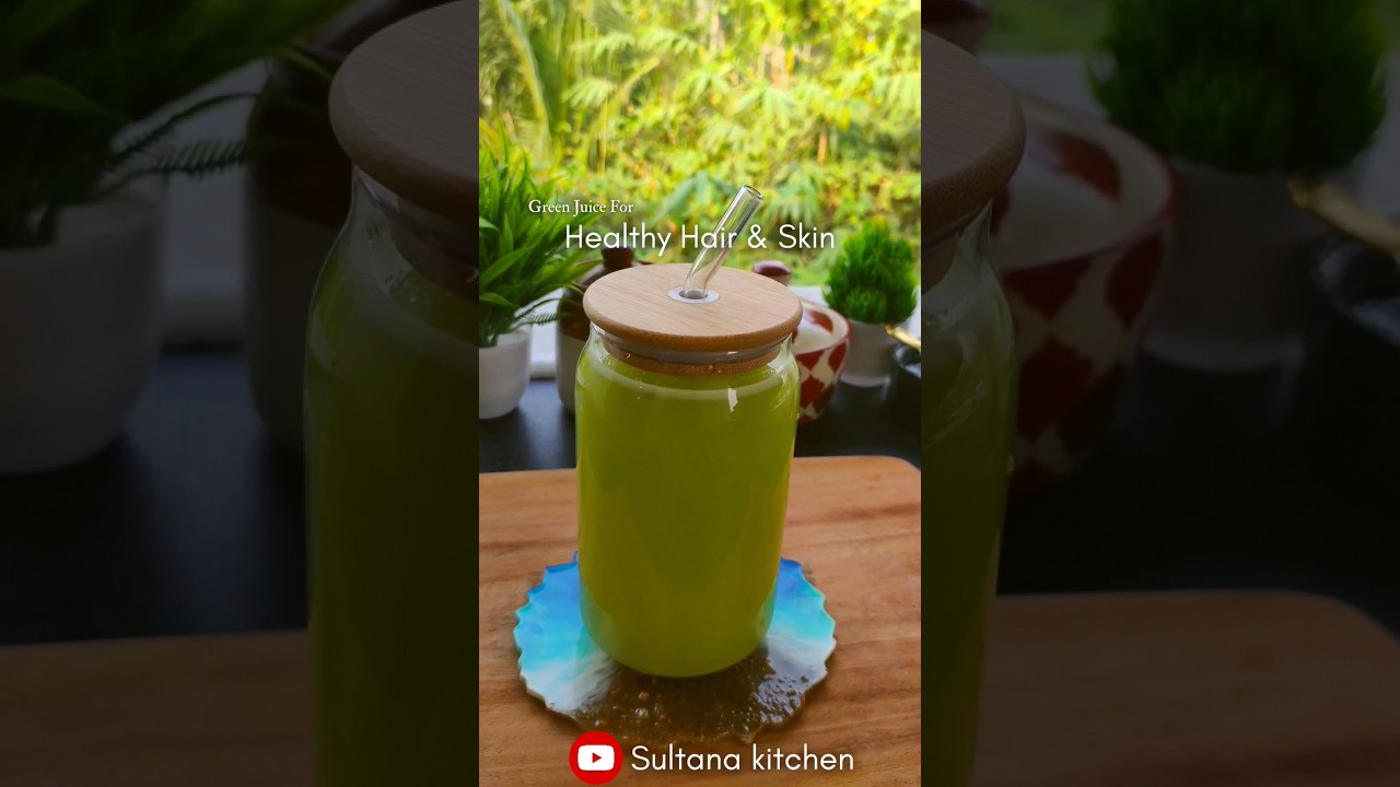 Green Juice for Healthy Hair & Skin shorts ytshorts YouTube