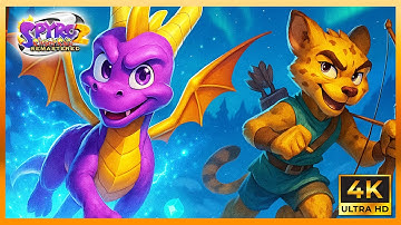 Spyro 2: Riptos Rage (PS1) 4K Remaster - Part 7 [100%] Walkthrough