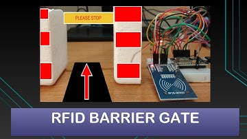 RFID Gate Security System | DIY Boom Barrier Gate | RFID Gate Pass System