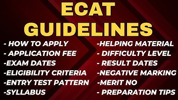 ECAT preparation tips and tricks | How to score 280+ marks | Complete Guidelines