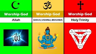 Islam vs Christianity and Hinduism comparison || Difference between  Islam, Hinduism, Christianity.