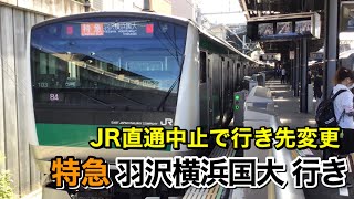 【ダイヤ乱れによって発生】相鉄線完結のJR車による特急羽沢横浜国大行き
