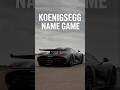 "Only Real Car Lovers Can Name All 5 Koenigseggs!". #shorts #viral #trending