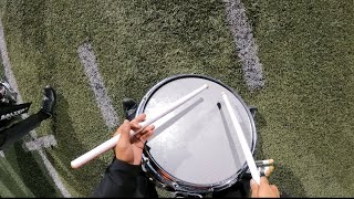 Dhs marching barbs 2023 percussion go pro pov
