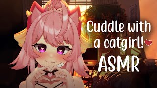 [ASMR] Cuddle with a Catgirl 2!!Meow, purr, heartbeats, headpat & more | by a Catgirl Vtuber