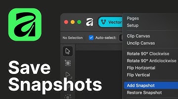 How to Save Snapshots in Affinity 3