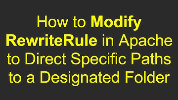 How to Modify RewriteRule in Apache to Direct Specific Paths to a Designated Folder