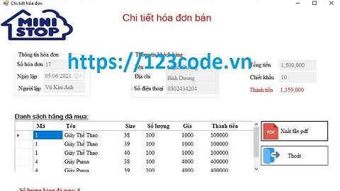 Code quản lý cửa hàng bán giầy dép c# báo cáo môn lập trình Window