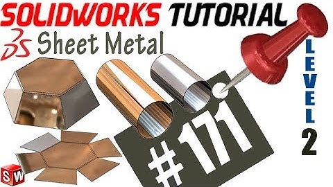 171 SolidWorks Sheet Metal Tutorial: INSERT BENDS / NO BENDS commands, rip, no bend, unfold