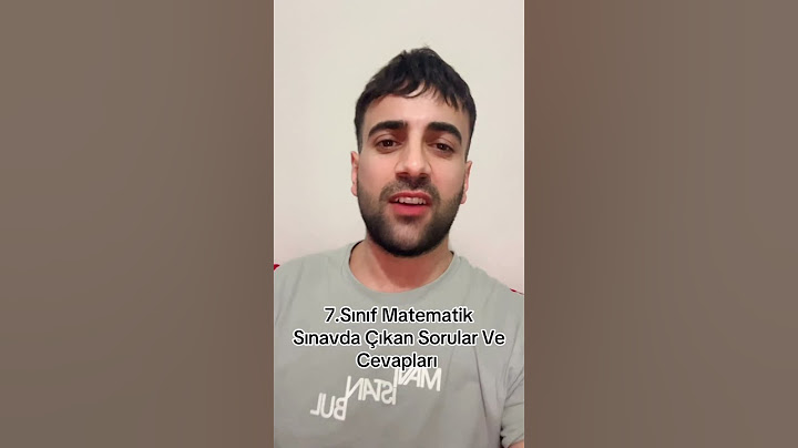 7.Sınıf Matematik Sınavda Çıkan Sorular Ve Cevapları